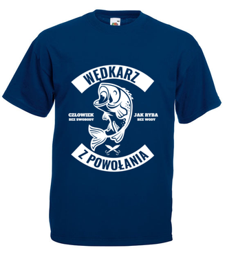 Wędkarz z powołania  - Koszulka z nadrukiem - dla wędkarza - Męska