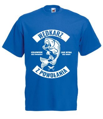 Wędkarz z powołania  - Koszulka z nadrukiem - dla wędkarza - Męska
