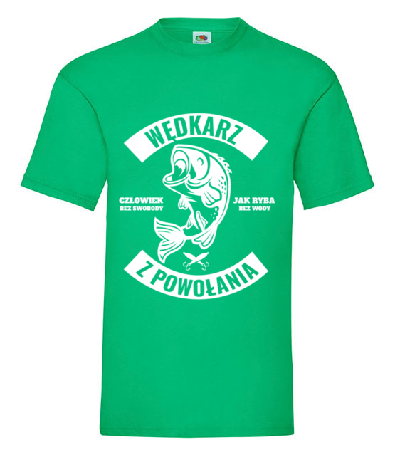 Wedkarz z powolania koszulka z nadrukiem dla wedkarza mezczyzna jipi pl 861 186