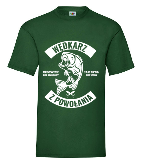 Wedkarz z powolania koszulka z nadrukiem dla wedkarza mezczyzna jipi pl 861 188