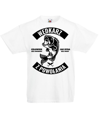 Wędkarz z powołania  - Koszulka z nadrukiem - dla wędkarza - Dziecięca