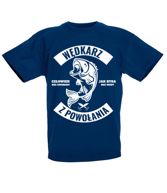 Wędkarz z powołania  - Koszulka z nadrukiem - dla wędkarza - Dziecięca