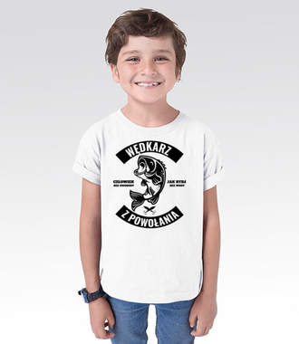 Wędkarz z powołania  - Koszulka z nadrukiem - Wędkarskie - Dziecięca