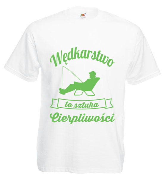 Osobista sztuka cierpliwosci koszulka z nadrukiem dla wedkarza mezczyzna jipi pl 866 2