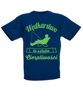 Osobista sztuka cierpliwości  - Koszulka z nadrukiem - dla wędkarza - Dziecięca