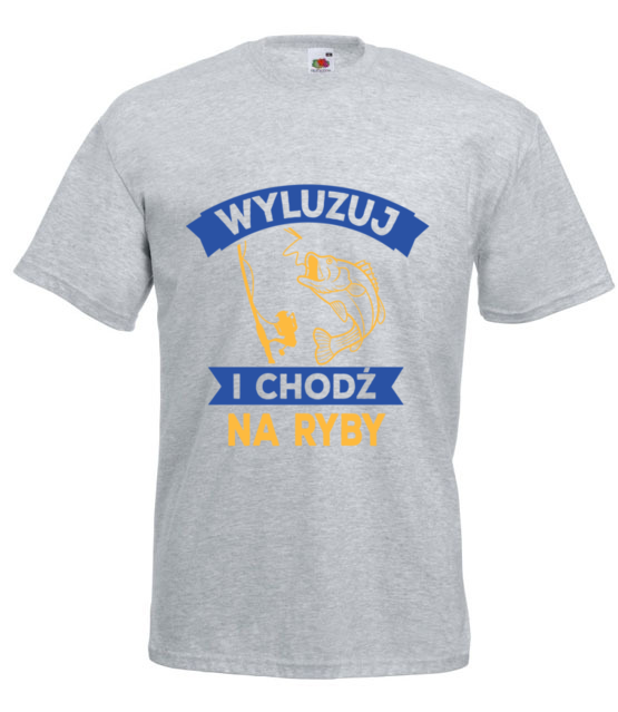 Wyluzuj chodz na ryby koszulka z nadrukiem dla wedkarza mezczyzna jipi pl 869 6
