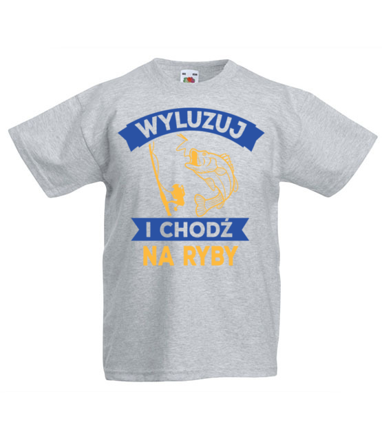Wyluzuj chodz na ryby koszulka z nadrukiem dla wedkarza dziecko jipi pl 869 87