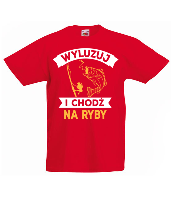 Wyluzuj chodz na ryby koszulka z nadrukiem dla wedkarza dziecko jipi pl 870 84