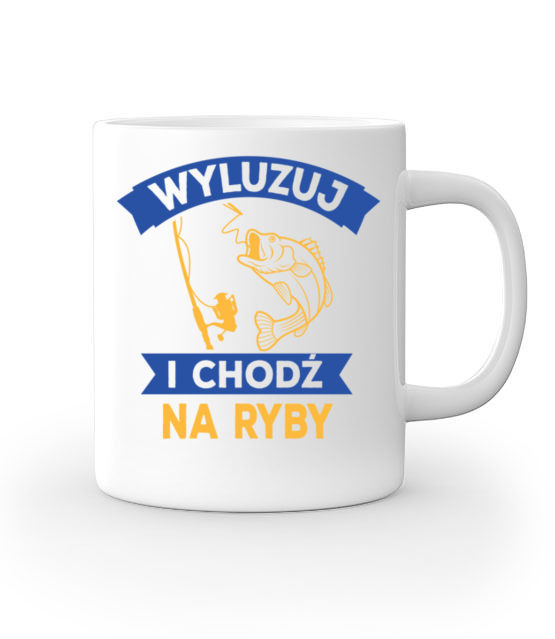 Wyluzuj chodz na ryby kubek z nadrukiem dla wedkarza gadzety jipi pl 869 159