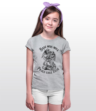 Bądź moją mocą przez całe życie - Koszulka z nadrukiem - chrześcijańskie - Dziecięca