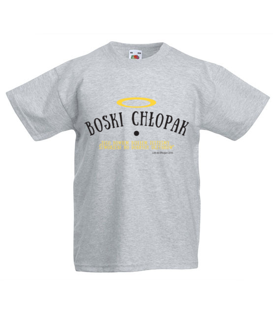 Boski chlopak oj boski koszulka z nadrukiem chrzescijanskie dziecko jipi pl 875 87