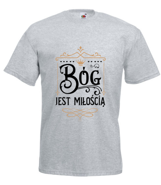 Bog jest moja miloscia koszulka z nadrukiem chrzescijanskie mezczyzna jipi pl 877 6