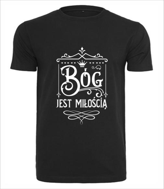 Bog jest moja miloscia koszulka z nadrukiem chrzescijanskie mezczyzna jipi pl 878 1