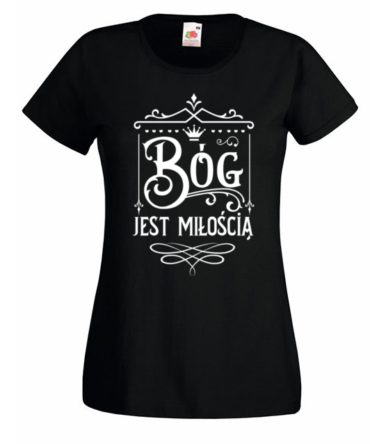 Bog jest moja miloscia koszulka z nadrukiem chrzescijanskie kobieta jipi pl 878 59