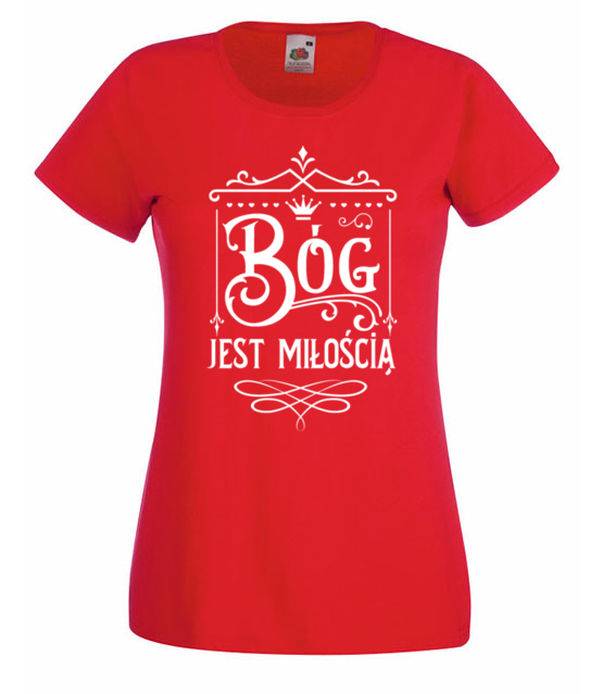 Bog jest moja miloscia koszulka z nadrukiem chrzescijanskie kobieta jipi pl 878 60