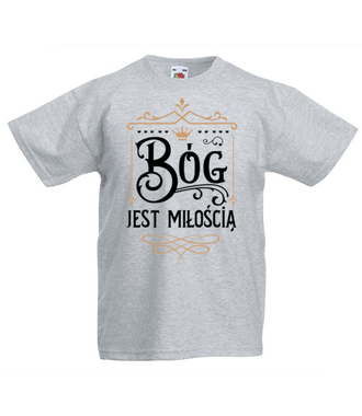 Bóg jest moją miłością - Koszulka z nadrukiem - chrześcijańskie - Dziecięca