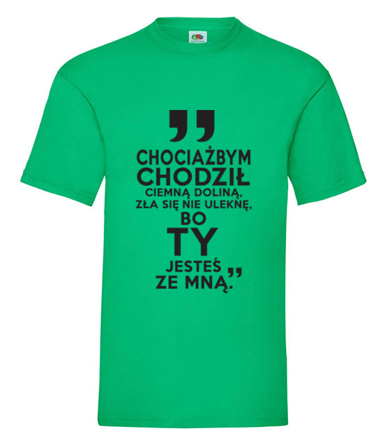 Nie ulekne sie zla bo jestes ze mna koszulka z nadrukiem chrzescijanskie mezczyzna jipi pl 880 186