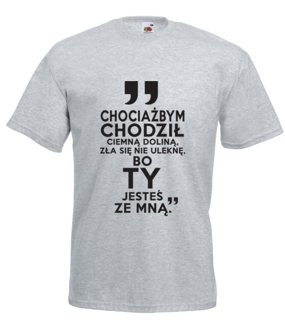 Nie ulekne sie zla bo jestes ze mna koszulka z nadrukiem chrzescijanskie mezczyzna jipi pl 880 6