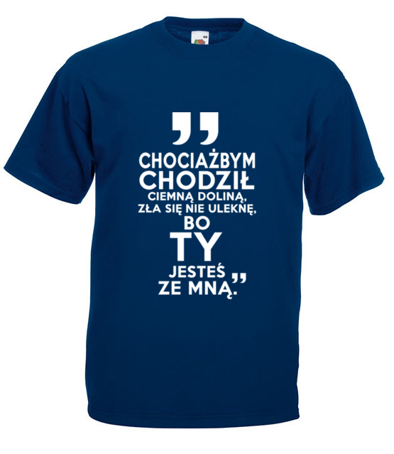 Nie ulekne sie zla bo jestes ze mna koszulka z nadrukiem chrzescijanskie mezczyzna jipi pl 881 3