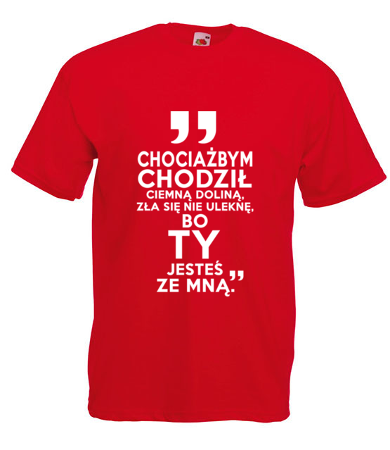 Nie ulekne sie zla bo jestes ze mna koszulka z nadrukiem chrzescijanskie mezczyzna jipi pl 881 4