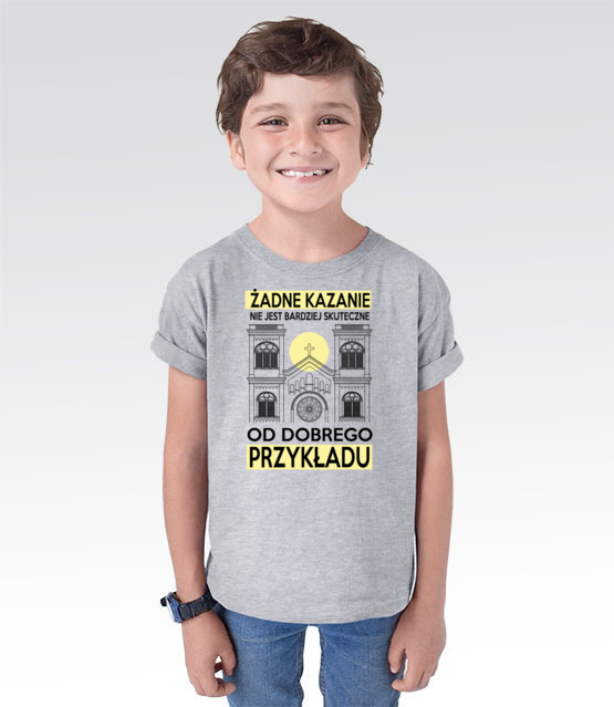 Swiec dobrym przykladem koszulka z nadrukiem chrzescijanskie dziecko jipi pl 882 105