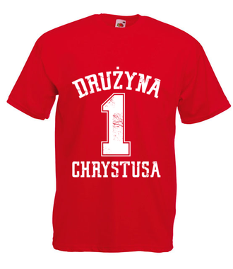 Nalezę do drużyny Chrystusa - Koszulka z nadrukiem - chrześcijańskie - Męska