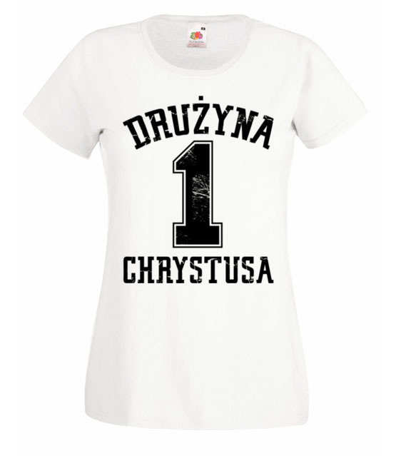Naleze do druzyny chrystusa koszulka z nadrukiem chrzescijanskie kobieta jipi pl 884 58