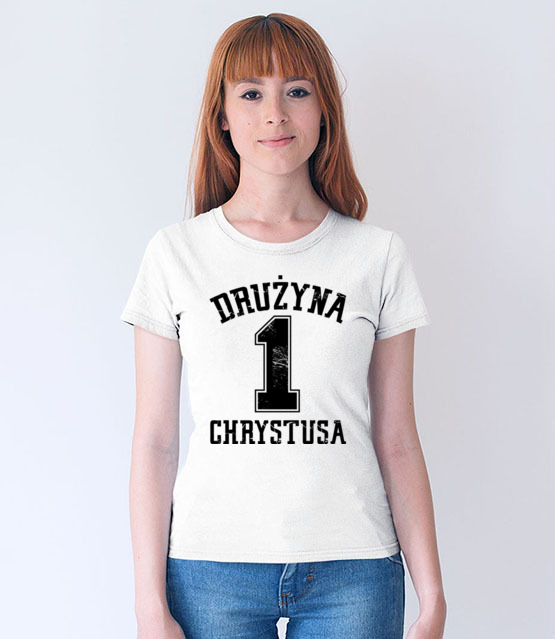Naleze do druzyny chrystusa koszulka z nadrukiem chrzescijanskie kobieta jipi pl 884 65