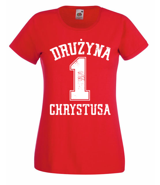 Naleze do druzyny chrystusa koszulka z nadrukiem chrzescijanskie kobieta jipi pl 885 60