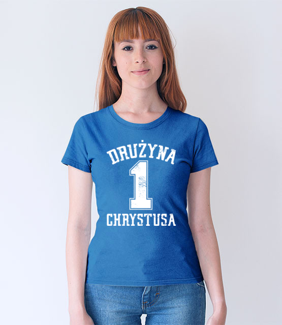 Naleze do druzyny chrystusa koszulka z nadrukiem chrzescijanskie kobieta jipi pl 885 67