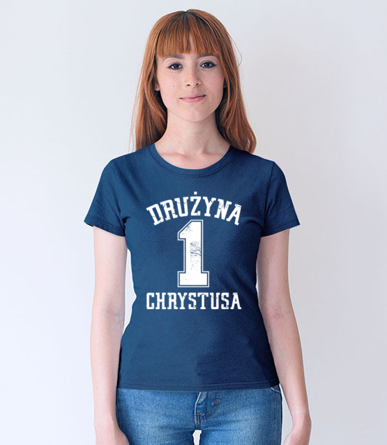 Naleze do druzyny chrystusa koszulka z nadrukiem chrzescijanskie kobieta jipi pl 885 68