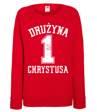 Nalezę do drużyny Chrystusa - Bluza z nadrukiem - chrześcijańskie - Damska