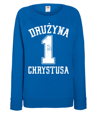 Nalezę do drużyny Chrystusa - Bluza z nadrukiem - chrześcijańskie - Damska