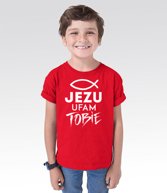 Jezu ufam Tobie… - Koszulka z nadrukiem - chrześcijańskie - Dziecięca