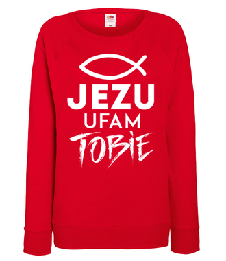 Jezu ufam Tobie… - Bluza z nadrukiem - chrześcijańskie - Damska