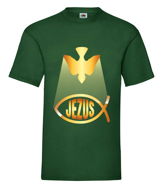 Jezus jest tu koszulka z nadrukiem chrzescijanskie mezczyzna jipi pl 896 188