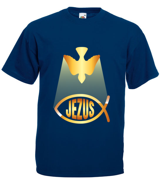 Jezus jest tu koszulka z nadrukiem chrzescijanskie mezczyzna jipi pl 896 3