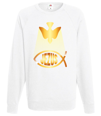 Jezus. Jest tu. - Bluza z nadrukiem - chrześcijańskie - Męska