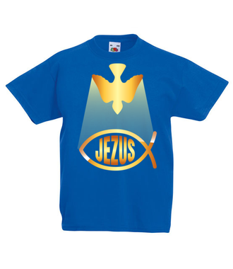 Jezus. Jest tu. - Koszulka z nadrukiem - chrześcijańskie - Dziecięca