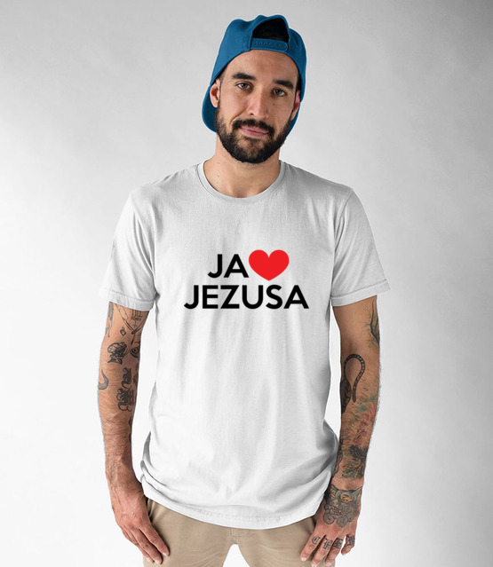 Kocham go kocham jezusa koszulka z nadrukiem chrzescijanskie mezczyzna jipi pl 897 47