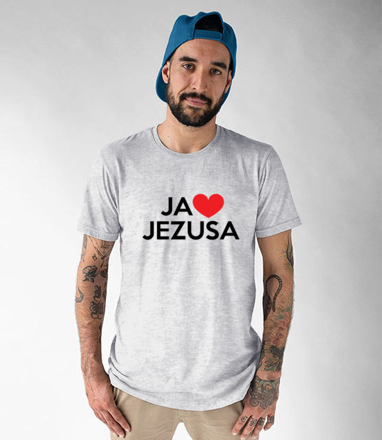 Kocham go kocham jezusa koszulka z nadrukiem chrzescijanskie mezczyzna jipi pl 897 51