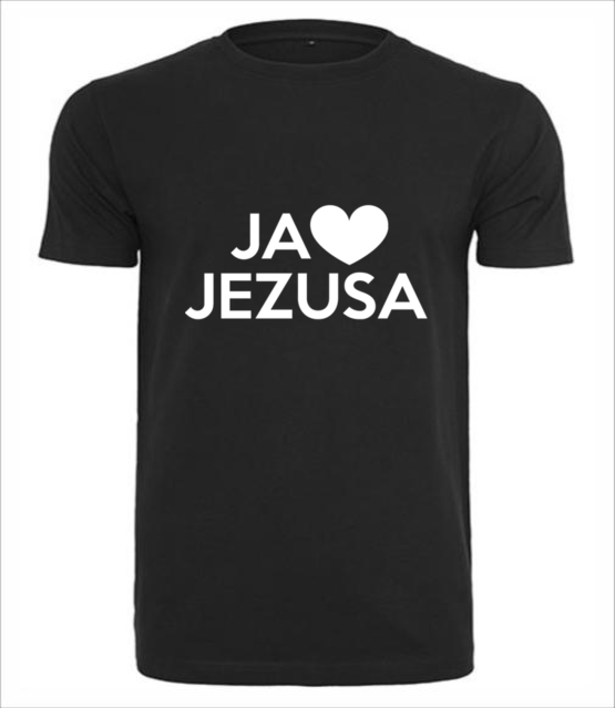 Kocham go kocham jezusa koszulka z nadrukiem chrzescijanskie mezczyzna jipi pl 898 1
