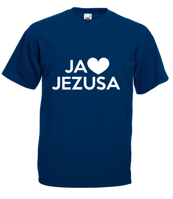 Kocham go kocham jezusa koszulka z nadrukiem chrzescijanskie mezczyzna jipi pl 898 3