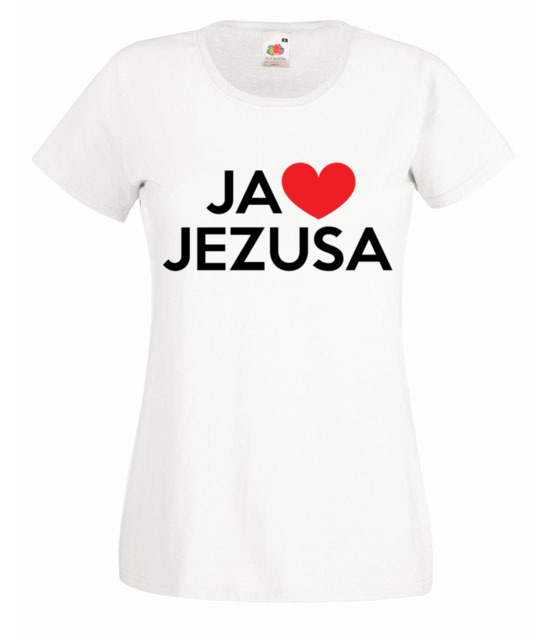 Kocham go kocham jezusa koszulka z nadrukiem chrzescijanskie kobieta jipi pl 897 58