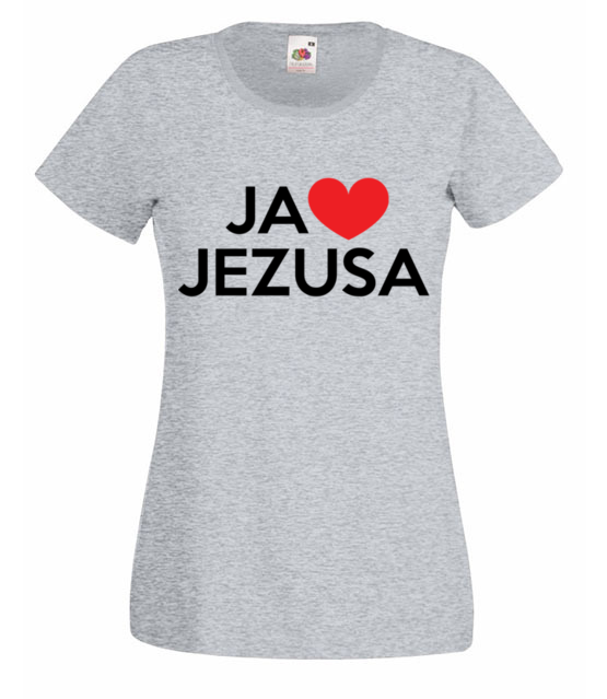 Kocham go kocham jezusa koszulka z nadrukiem chrzescijanskie kobieta jipi pl 897 63