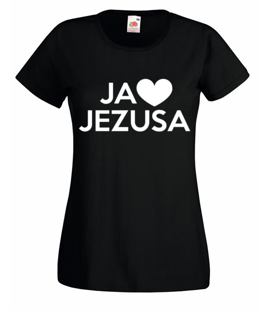 Kocham go kocham jezusa koszulka z nadrukiem chrzescijanskie kobieta jipi pl 898 59