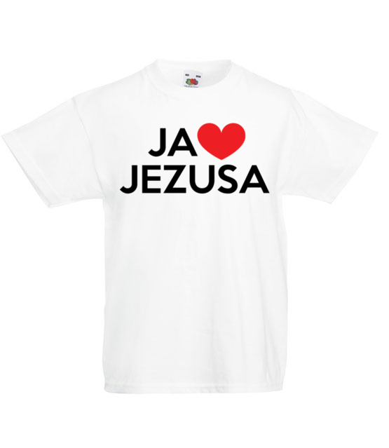 Kocham go kocham jezusa koszulka z nadrukiem chrzescijanskie dziecko jipi pl 897 83
