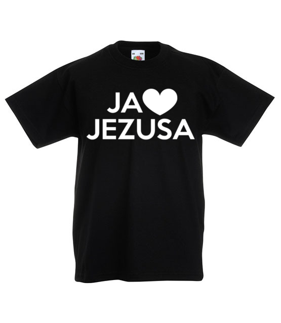 Kocham go kocham jezusa koszulka z nadrukiem chrzescijanskie dziecko jipi pl 898 82
