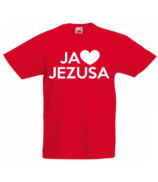 Kocham go kocham jezusa koszulka z nadrukiem chrzescijanskie dziecko jipi pl 898 84