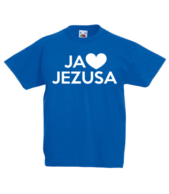 Kocham go kocham jezusa koszulka z nadrukiem chrzescijanskie dziecko jipi pl 898 85